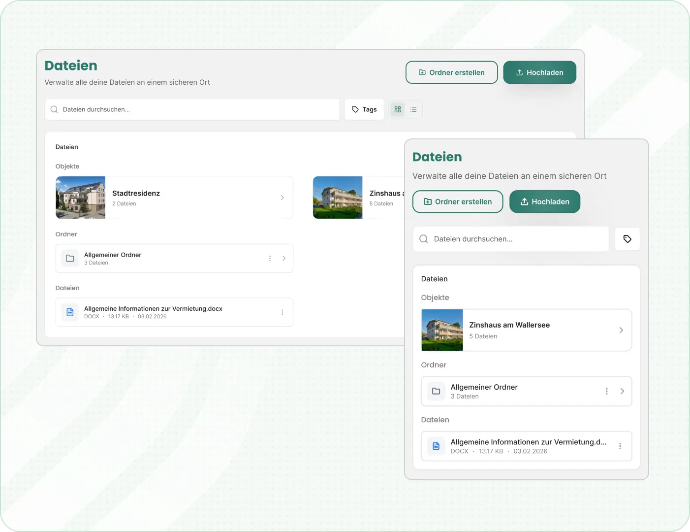 Dateien und Dokumente verwalten