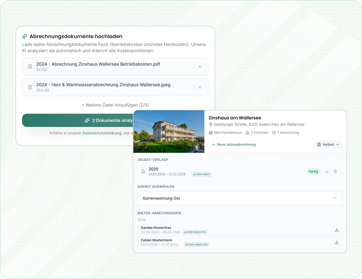 Betriebskostenabrechnung in immovio Betriebskostenabrechnung in immovio